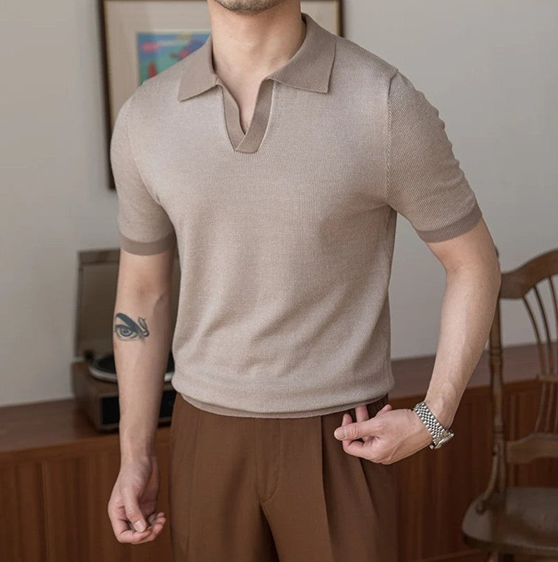 T-shirt en maille à coupe décontractée