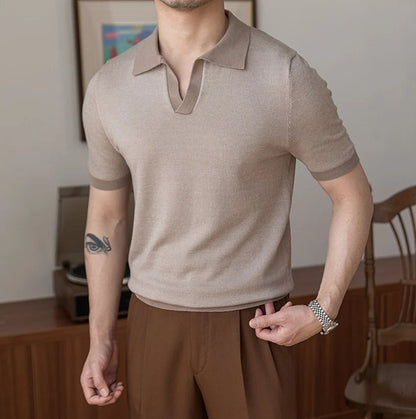 T-shirt en maille à coupe décontractée